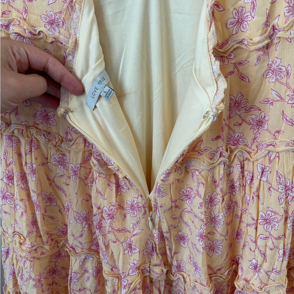NWOT Floral Summer Dress Size L - Picture 5 of 10